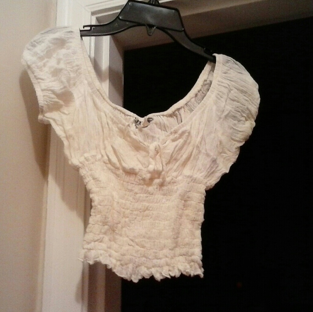 Heat Wave White Top Cotton Stretch S